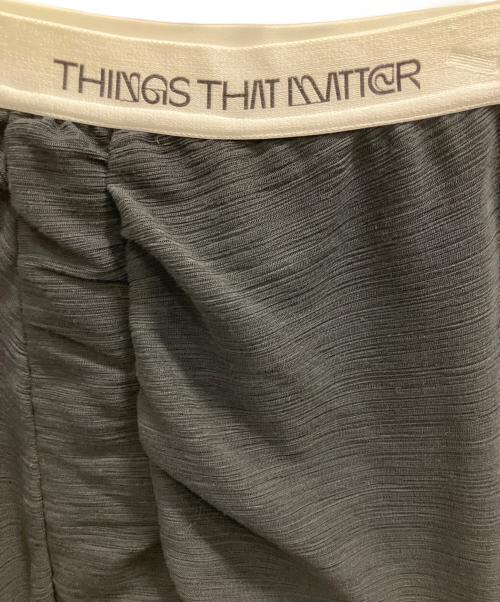 THINGS THAT MATTER（シングスザットマター）THINGS THAT MATTER (シングスザットマター) SHEER YORYU LAYERED PANTS ブラック サイズ:1の古着・服飾アイテム