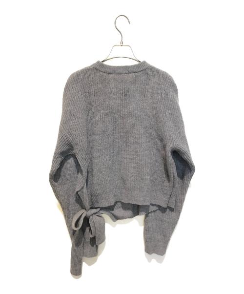 Designers Remix（デザイナーリミックス）DESIGNERS REMIX (デザイナーリミックス) ミドルゲージクルーネックニット グレー サイズ:Freeの古着・服飾アイテム