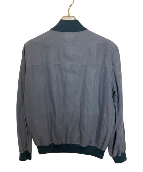 VALSTAR（ヴァルスター）VALSTAR (ヴァルスター) リネンコットンブルゾン ブルー サイズ:50の古着・服飾アイテム
