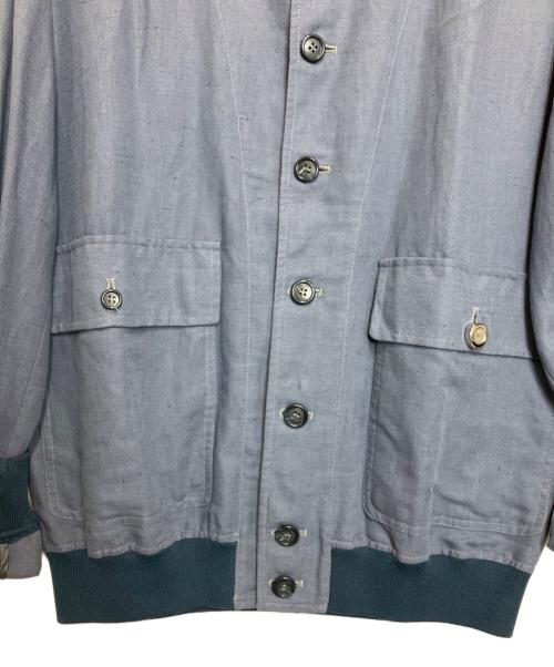 VALSTAR（ヴァルスター）VALSTAR (ヴァルスター) リネンコットンブルゾン ブルー サイズ:50の古着・服飾アイテム