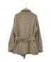 CARUSO (カルーゾ) 千鳥柄サファリジャケット アイボリー×グレー サイズ:ＳＩＺＥ５０：14000円