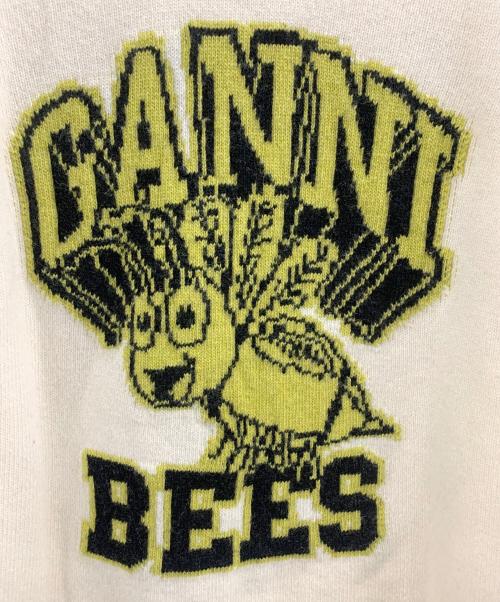 GANNI（ガニー）GANNI (ガニー) Graphic O-neck Pullover Bees アイボリー サイズ:ＳＩＺＥ　Ｍの古着・服飾アイテム