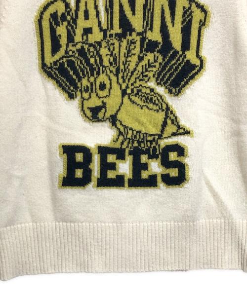 GANNI（ガニー）GANNI (ガニー) Graphic O-neck Pullover Bees アイボリー サイズ:ＳＩＺＥ　Ｍの古着・服飾アイテム