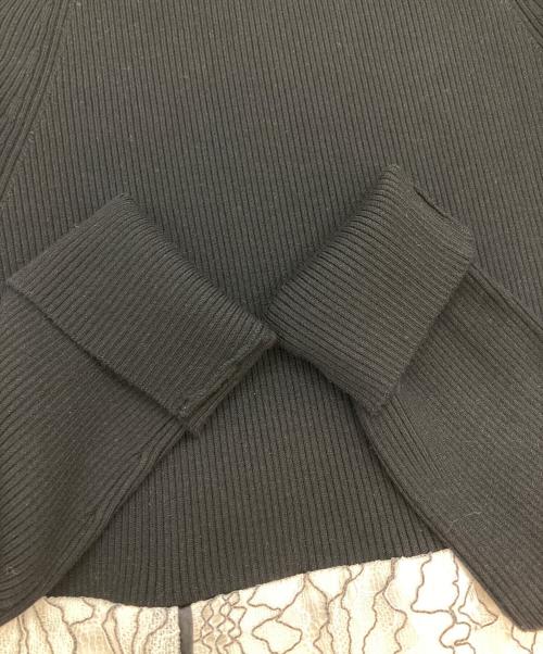 Apuweiser-riche（アプワイザーリッシェ）Apuweiser-riche (アプワイザーリッシェ) 配色レースドッキングワンピース ブラック×ホワイト サイズ:2 未使用品の古着・服飾アイテム