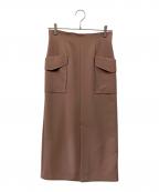 Apuweiser-richeアプワイザーリッシェ）の古着「ワークタイトスカート」｜ピンク
