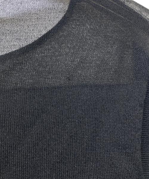 Apuweiser-riche（アプワイザーリッシェ）Apuweiser-riche (アプワイザーリッシェ) シアー切替ニット ブラック サイズ:２の古着・服飾アイテム