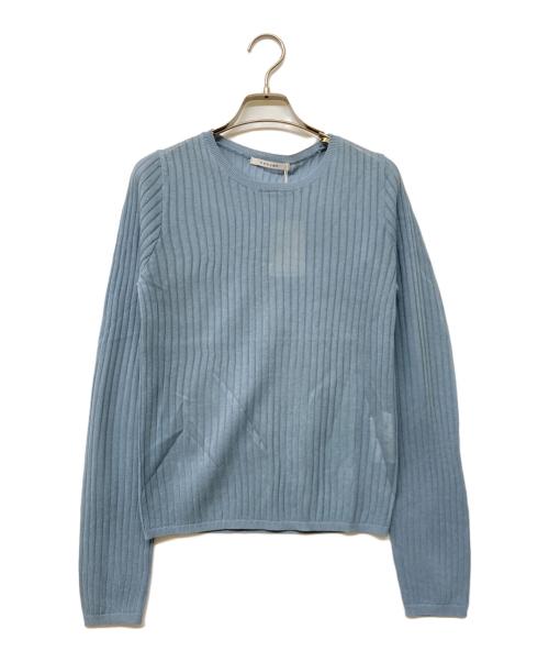 CADUNE（カデュネ）CADUNE (カデュネ) シアーニット ブルー サイズ:38の古着・服飾アイテム