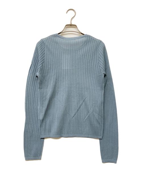 CADUNE（カデュネ）CADUNE (カデュネ) シアーニット ブルー サイズ:38の古着・服飾アイテム