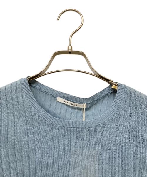 CADUNE（カデュネ）CADUNE (カデュネ) シアーニット ブルー サイズ:38の古着・服飾アイテム
