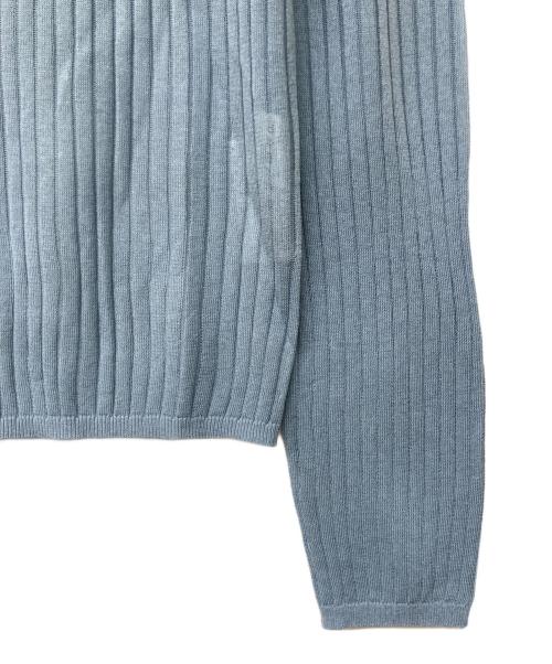 CADUNE（カデュネ）CADUNE (カデュネ) シアーニット ブルー サイズ:38の古着・服飾アイテム