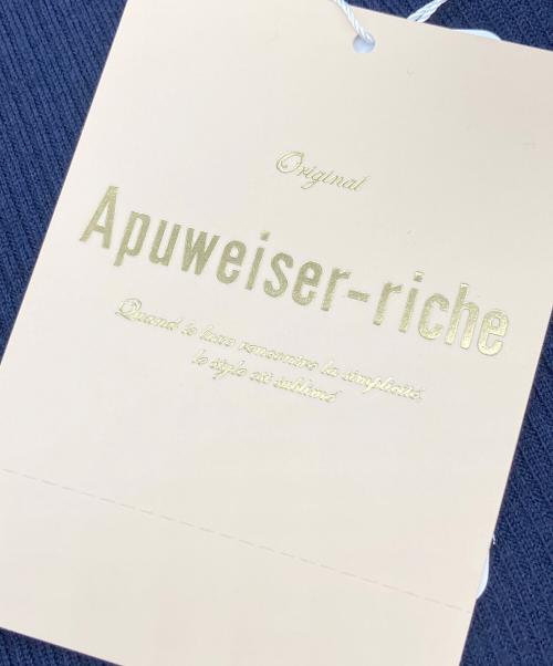 Apuweiser-riche（アプワイザーリッシェ）Apuweiser-riche (アプワイザーリッシェ) シアーリブタートル ブルー サイズ:2 未使用品の古着・服飾アイテム
