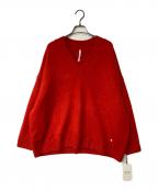 Dignite collierディニテ コリエ）の古着「Vネックニット」｜レッド