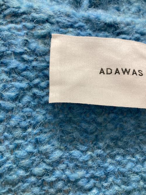 ADAWAS（アダワス）ADAWAS (アダワス) アルパカ混カーディガン ブルー サイズ:FREEの古着・服飾アイテム
