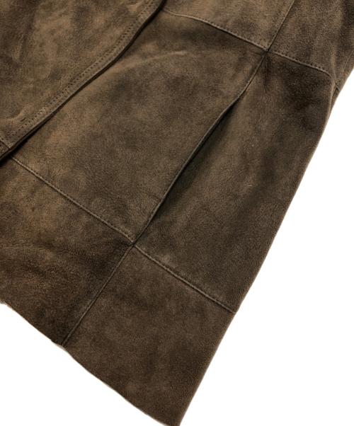 PREMIUM TOSCANA BRISA（プレミアム トスカーナ ブリッサ）PREMIUM TOSCANA BRISA (プレミアム トスカーナ ブリッサ) ノーカラームートンジャケット ブラウン サイズ:XSの古着・服飾アイテム