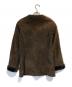 PREMIUM TOSCANA BRISA (プレミアム トスカーナ ブリッサ) ノーカラームートンジャケット ブラウン サイズ:XS：4000円