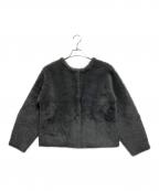 PLSTプラステ）の古着「フェザーヤーン2WAYカーディガン」｜グレー