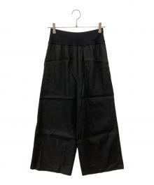 BEARDSLEY（ビアズリー）の古着「ウエストリブリネンパンツ」｜ブラック
