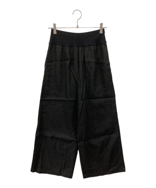BEARDSLEY（ビアズリー）BEARDSLEY (ビアズリー) ウエストリブリネンパンツ ブラック サイズ:1の古着・服飾アイテム