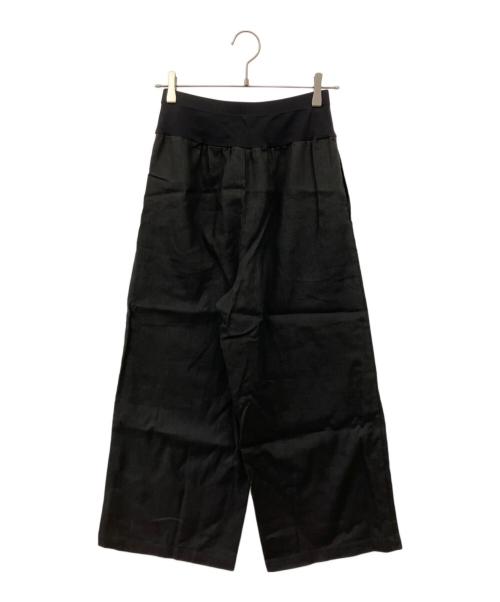 BEARDSLEY（ビアズリー）BEARDSLEY (ビアズリー) ウエストリブリネンパンツ ブラック サイズ:1の古着・服飾アイテム