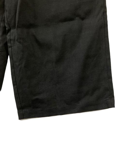 BEARDSLEY（ビアズリー）BEARDSLEY (ビアズリー) ウエストリブリネンパンツ ブラック サイズ:1の古着・服飾アイテム