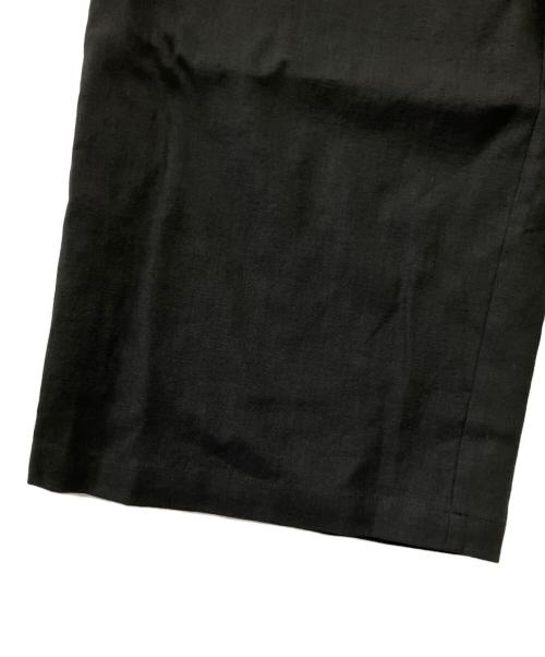 BEARDSLEY（ビアズリー）BEARDSLEY (ビアズリー) ウエストリブリネンパンツ ブラック サイズ:1の古着・服飾アイテム