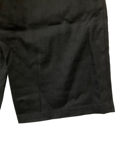 BEARDSLEY（ビアズリー）BEARDSLEY (ビアズリー) ウエストリブリネンパンツ ブラック サイズ:1の古着・服飾アイテム