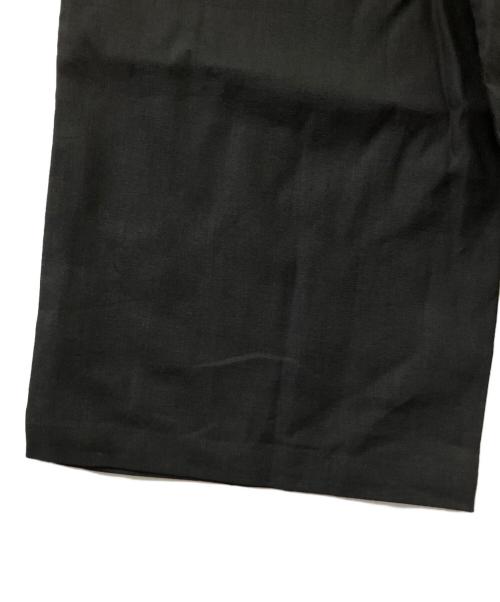 BEARDSLEY（ビアズリー）BEARDSLEY (ビアズリー) ウエストリブリネンパンツ ブラック サイズ:1の古着・服飾アイテム