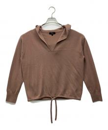 theory（セオリー）の古着「Pure Cashmere Relaxed Hoodie」｜ブラウン