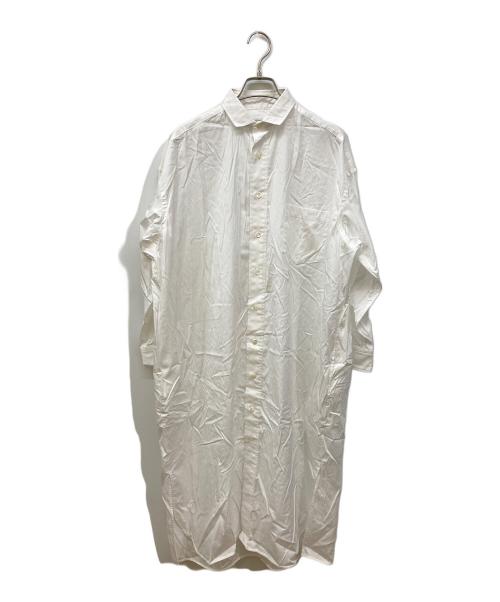 ticca（ティッカ）ticca (ティッカ) スクエアビッグシャツワンピース ホワイト サイズ:FREEの古着・服飾アイテム