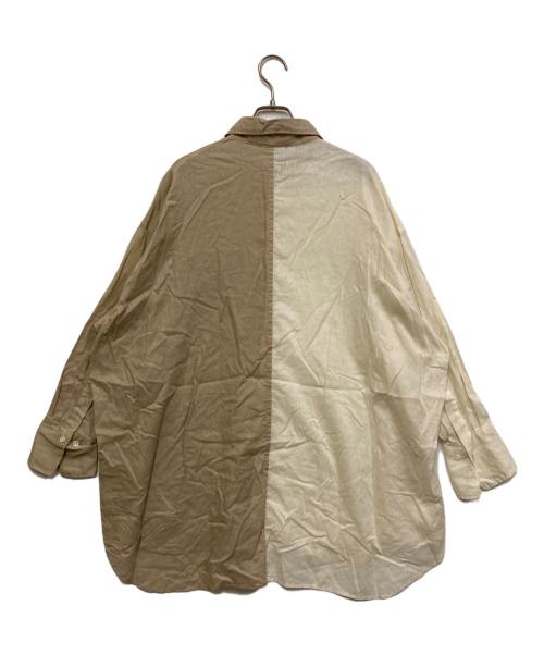 Spick and Span（スピックアンドスパン）Spick and Span (スピックアンドスパン) コットンリネンロングシャツ ベージュ サイズ:FREEの古着・服飾アイテム