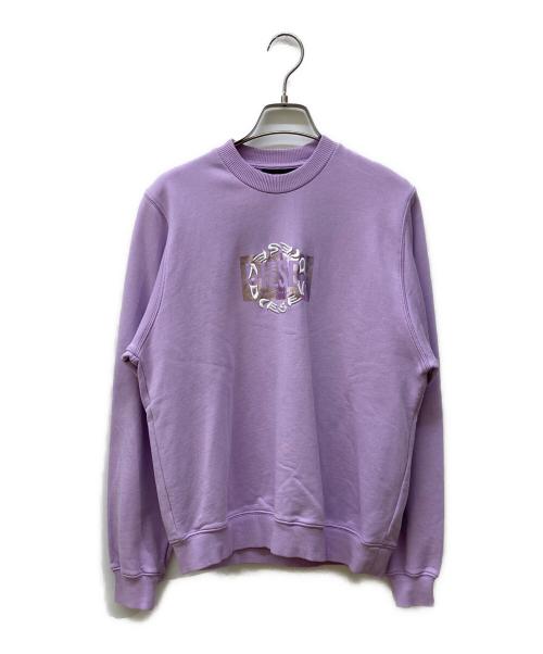 DIESEL（ディーゼル）DIESEL (ディーゼル) ロゴクルーネックスウェット ラベンダー サイズ:XSの古着・服飾アイテム