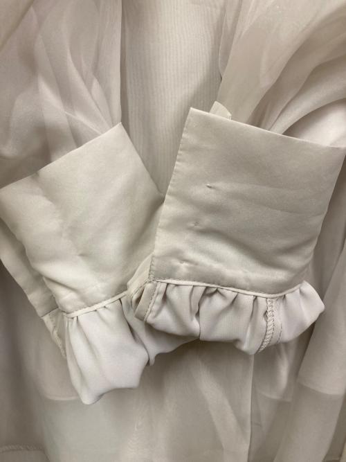 Snidel（スナイデル）Snidel (スナイデル) オーガンシースルーブラウス グレー サイズ:SIZE Freeの古着・服飾アイテム