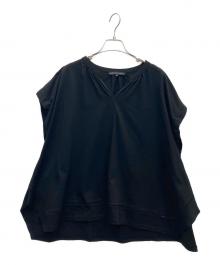 23区（ニジュウサンク）の古着「ラダーレースジャージー カットソー」｜ブラック