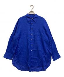 Spick and Span（スピック＆スパン）の古着「コットンリネンルーズシャツ」｜ブルー