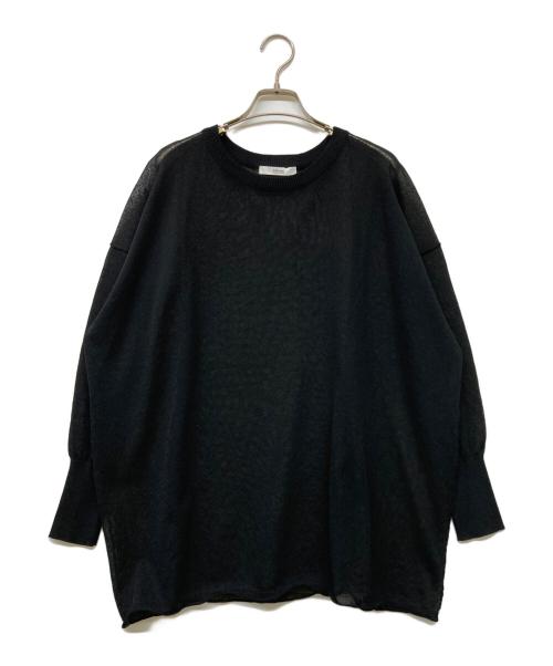 JOURNAL STANDARD relume（ジャーナルスタンダード レリューム）JOURNAL STANDARD relume (ジャーナルスタンダード レリューム) サマーニットプルオーバー ブラック サイズ:Freeの古着・服飾アイテム