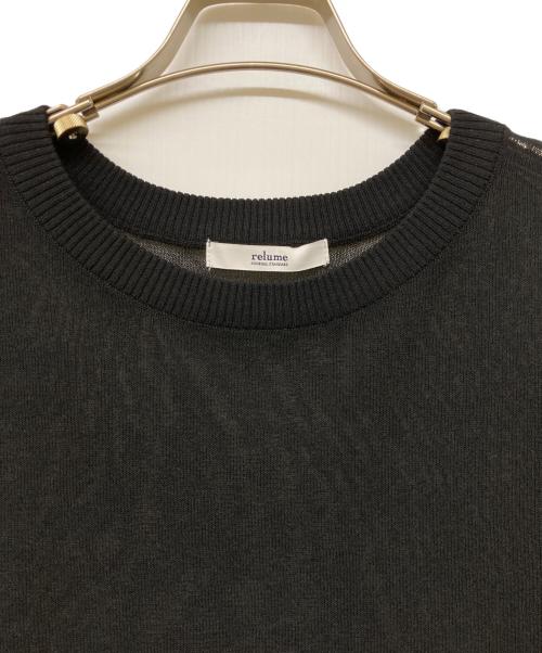 JOURNAL STANDARD relume（ジャーナルスタンダード レリューム）JOURNAL STANDARD relume (ジャーナルスタンダード レリューム) サマーニットプルオーバー ブラック サイズ:Freeの古着・服飾アイテム