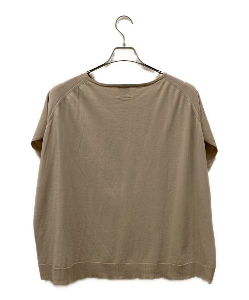 Spick and Span（スピックアンドスパン）Spick and Span (スピックアンドスパン) 24SS ICE COTTON フレンチスリーブルーズニット ベージュ サイズ:-の古着・服飾アイテム