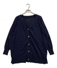 Spick and Span（スピック＆スパン）の古着「ICECOTTON 2wayオーバーサイズカーディガン」｜ネイビー