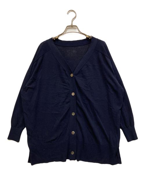 Spick and Span（スピック＆スパン）Spick and Span (スピックアンドスパン) ICECOTTON 2wayオーバーサイズカーディガン ネイビー サイズ:FREEの古着・服飾アイテム