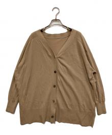 Spick and Span（スピックアンドスパン）の古着「ICECOTTON 2wayオーバーサイズカーディガン」｜ベージュ