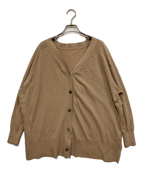 Spick and Span（スピックアンドスパン）Spick and Span (スピックアンドスパン) ICECOTTON 2wayオーバーサイズカーディガン ベージュ サイズ:FREEの古着・服飾アイテム