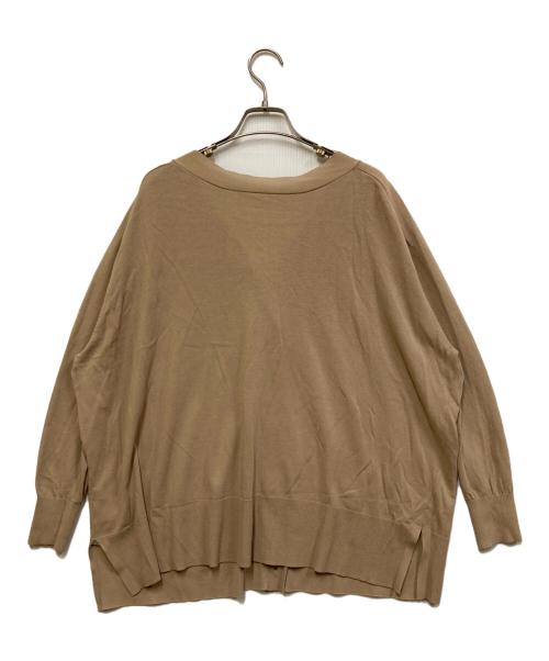 Spick and Span（スピックアンドスパン）Spick and Span (スピックアンドスパン) ICECOTTON 2wayオーバーサイズカーディガン ベージュ サイズ:FREEの古着・服飾アイテム