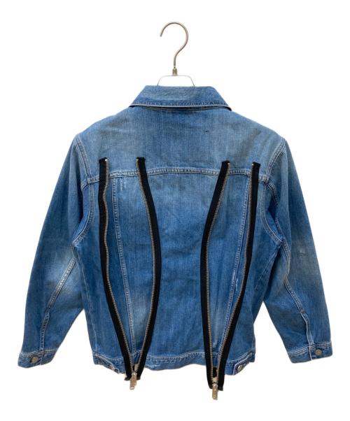 DIESEL（ディーゼル）DIESEL (ディーゼル) ジップデザインデニムジャケット インディゴ サイズ:XSの古着・服飾アイテム