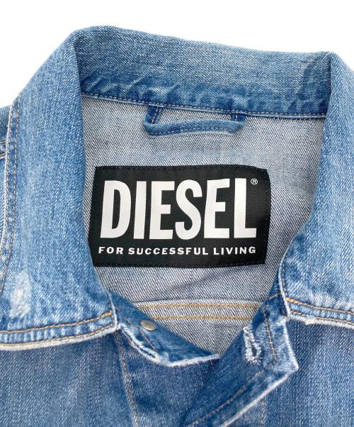DIESEL（ディーゼル）DIESEL (ディーゼル) ジップデザインデニムジャケット インディゴ サイズ:XSの古着・服飾アイテム