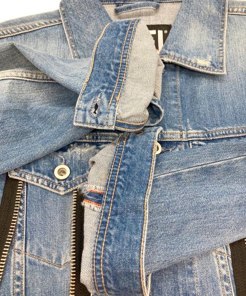 DIESEL（ディーゼル）DIESEL (ディーゼル) ジップデザインデニムジャケット インディゴ サイズ:XSの古着・服飾アイテム