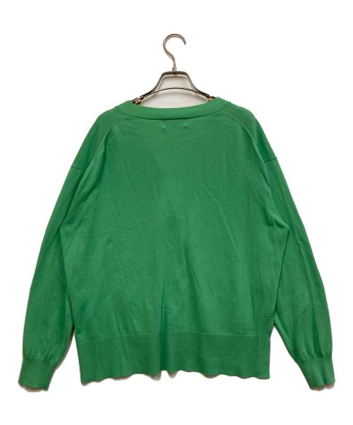 SLOBE IENA（スローブ イエナ）SLOBE IENA (スローブ イエナ) アイスコットンVネックカーディガン グリーン サイズ:FREEの古着・服飾アイテム