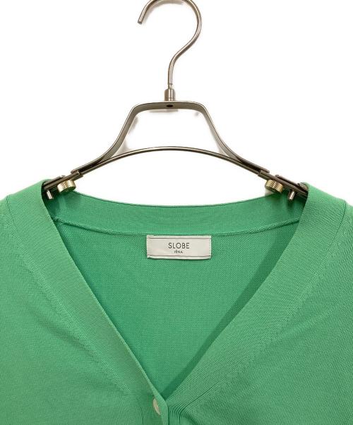 SLOBE IENA（スローブ イエナ）SLOBE IENA (スローブ イエナ) アイスコットンVネックカーディガン グリーン サイズ:FREEの古着・服飾アイテム