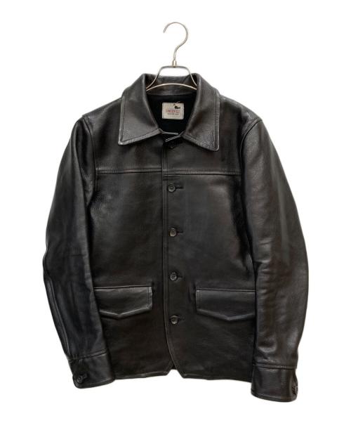 GANGSTERVILLE（ギャングスタービル）GANGSTERVILLE (ギャングスタービル) 30s カーコートレザージャケット ブラック サイズ:Sの古着・服飾アイテム