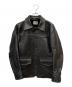 GANGSTERVILLE（ギャングスタービル）の古着「30s カーコートレザージャケット」｜ブラック