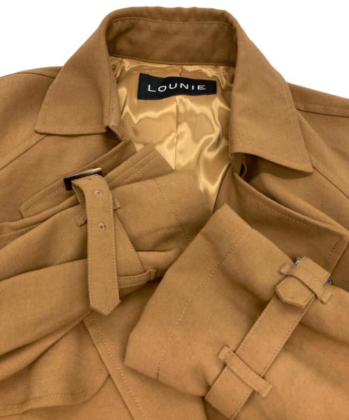 LOUNIE（ルーニー）LOUNIE (ルーニー) トレンチコート ブラウン サイズ:40の古着・服飾アイテム